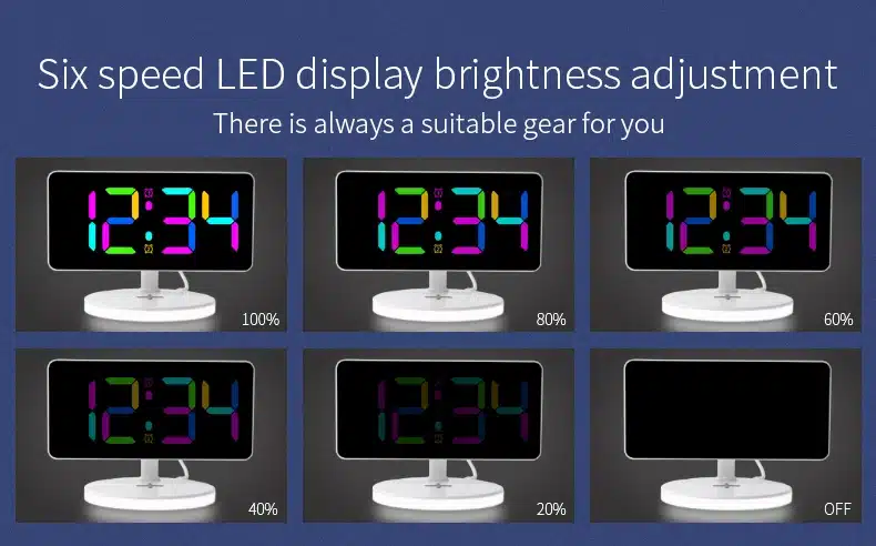 New Design LED Night Light Digital Alarm Clock 15W Fast Charging Station Wireless Charger with Alarm Clock