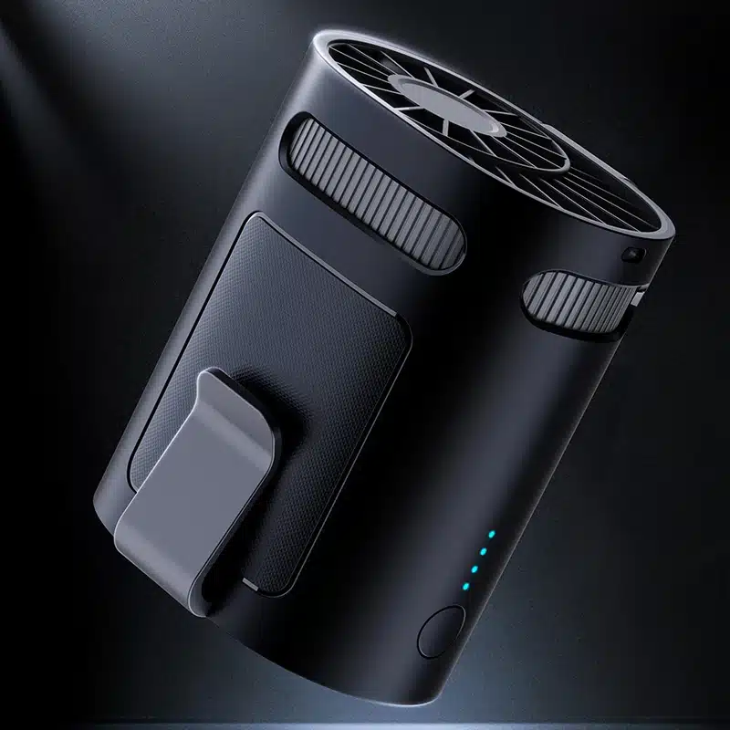 2025 Portable 3000mAh Waist Fan Turbo Strong Wind Outdoor Neck Fan Light Weight Waist Clip Fan Long Working Time