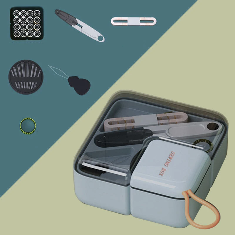Wholesale Mini Travel Sewing Kit Hot Style Multi-Piece Home Needle Thread Combination Set Knitting Wedding Gifts Custom Plastic