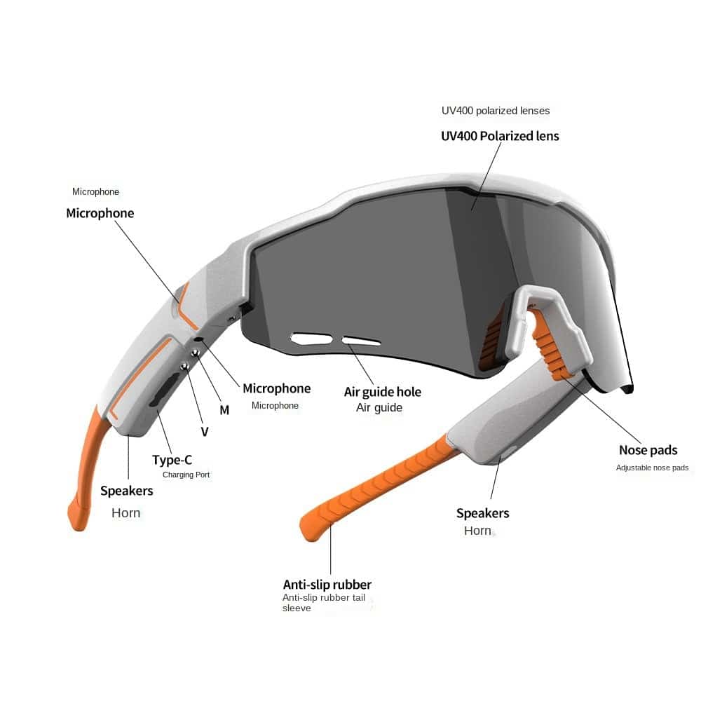 Smart Bluetooth Cycling Sunglasses – Music & Call Polarized Sports Glasses - Image 2