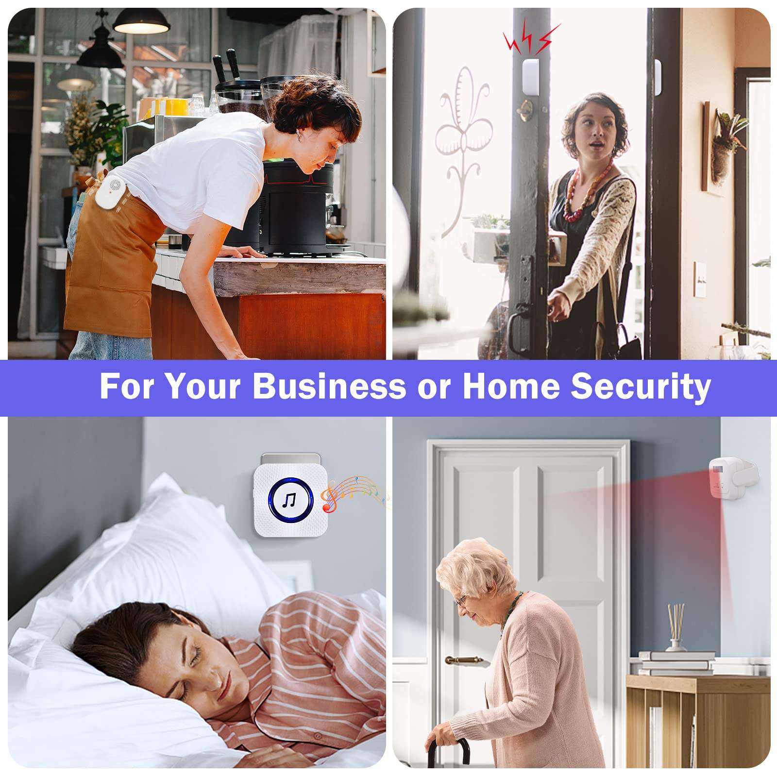 Daytech Wireless Portable Burglar Alarm – Magnetic Door & Window Security Sensor - Image 2