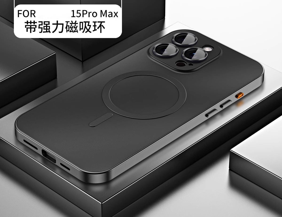 Desert Titanium iPhone 16 &13 Pro Max Case – Metal Shockproof Cover with Magnetic Charging - Image 3