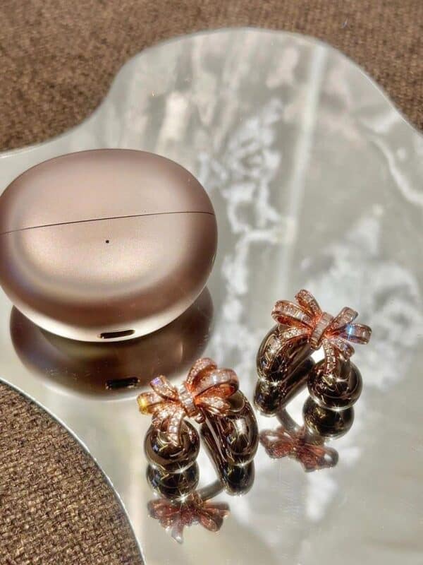 Open-Ear TWS Earbuds with Brass Hoop Design - Image 5