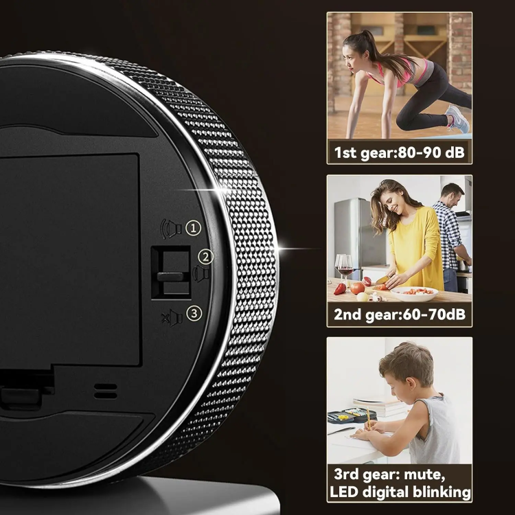 Large LED Display Digital Kitchen Timer – Rotatable Magnetic Countdown Alarm for Cooking & Baking - Image 2