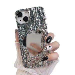3D Glitter Rock iPhone Case