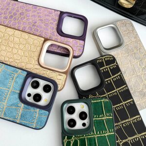 Crocodile Leather Case for iPhone