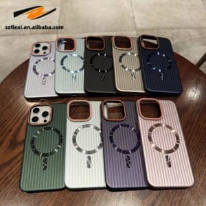 Metallic Magnetic Shockproof Case for iPhone