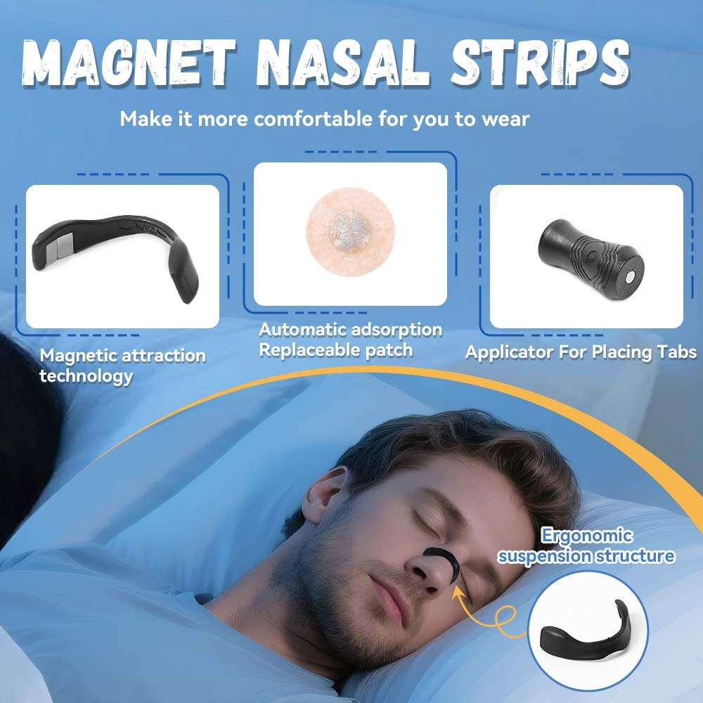 BLD Nasal Dilator Strips – Magnetic Sleep Aid for Better Breathing & Comfortable Nose Opening - Image 4