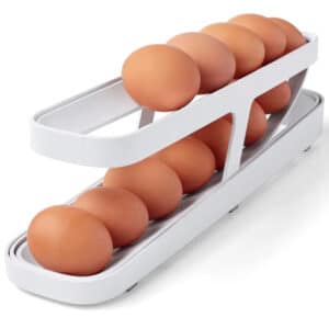 Rolling Two-Tier Egg Storage Organizer