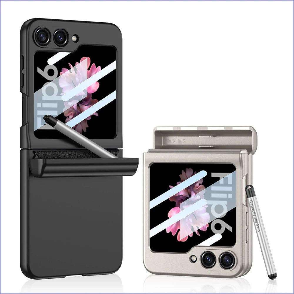Samsung Galaxy Z Flip 5/6 Magnetic Case with Pen Holder