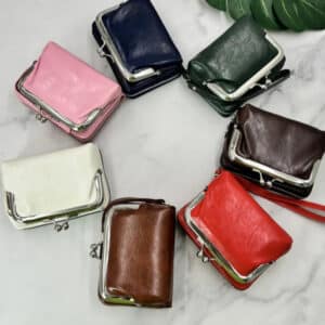 YY Unisex Vintage Leather Wallet with Zipper & Detachable Coin Purse
