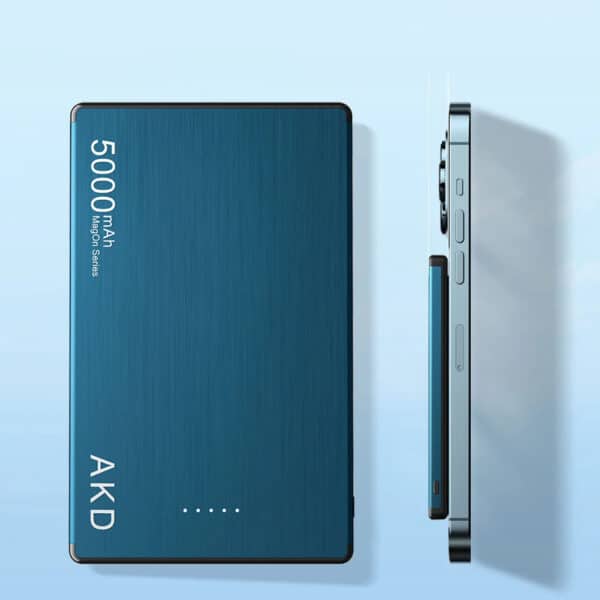 Ultra Slim 5000mAh Power Bank with 15W Wireless & PD20W Fast Charging