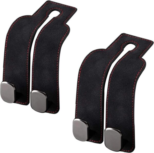 Car Seat Back Double Headrest Hook – Universal Car Organizer Hanger for Bags, Groceries & Accessories - Image 4