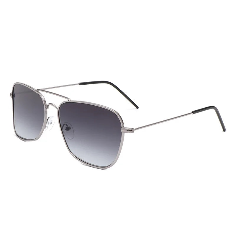 Retro Square Sunglasses UV400 Blue Black for Men & Women