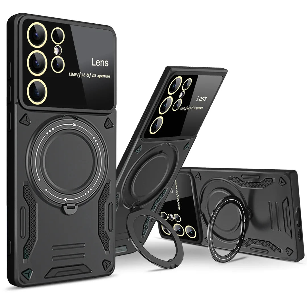 Shockproof Magnetic Ring Stand Case for Samsung - Image 3