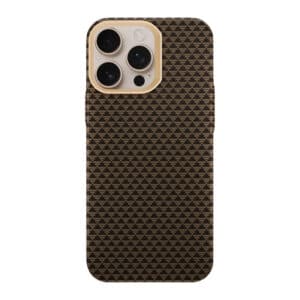Premium Carbon Fiber Textured Magnetic Phone Case for iPhone 16 Pro Max With Alloy Lens Slim Matte Hard PC Shockproof Cover