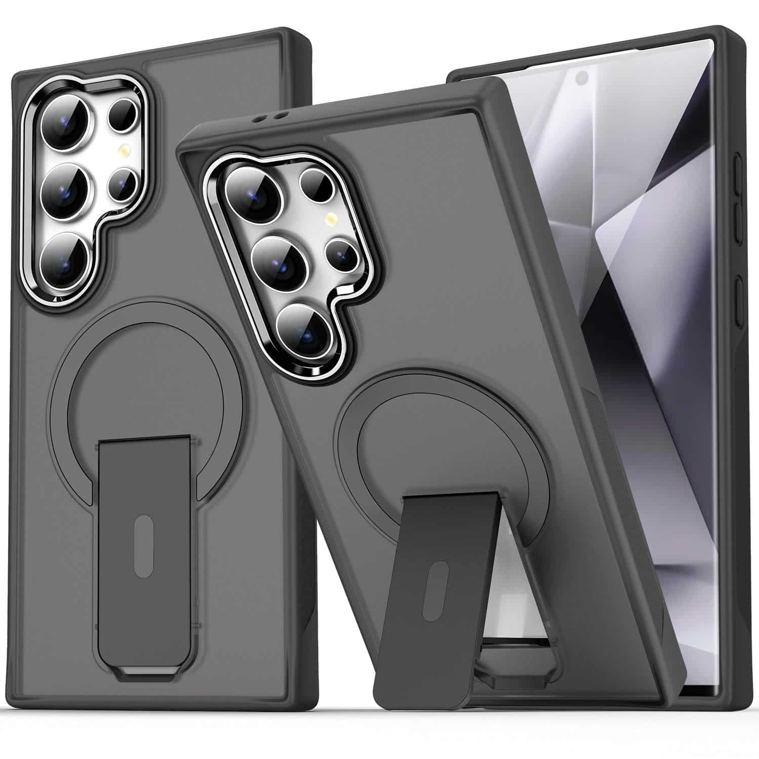 Magnetic Shockproof Matte Skin-Feel Case with Kickstand for Samsung S25 / S24 / S23/s22Ultra