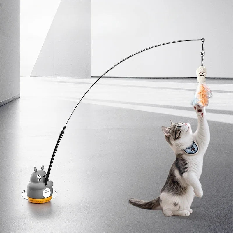 Retractable Cat Toy Sticks - Durable Interactive Play for Pets