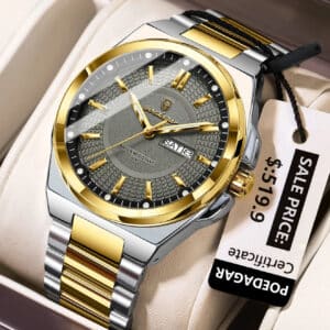 Poedagar Men's Luxury Waterproof Quartz Watch
