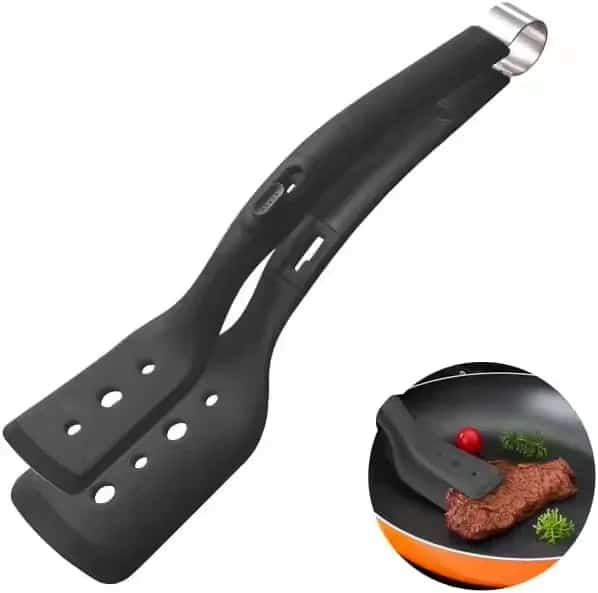 Silicone Egg Turner & Spatula 2-in-1 Heat Resistant Kitchen Tool