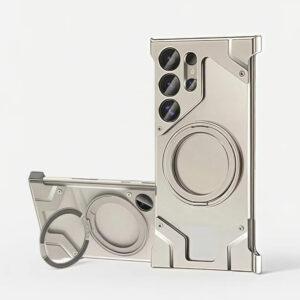 Luxury Metal iPhone Case with Rotating Magnetic Stand