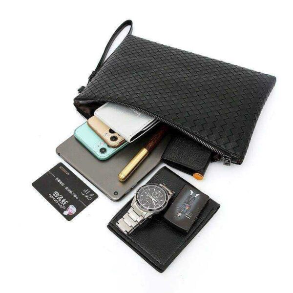 Luxury PU Leather Men’s Handbag - Image 4