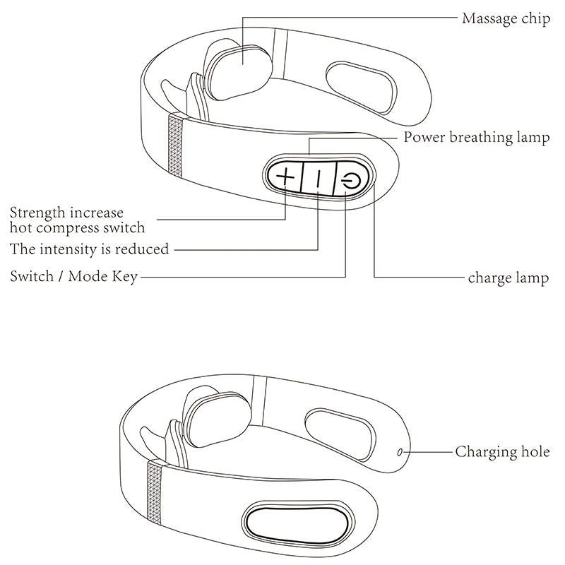 Electric Neck & Shoulder Massager with Heat – Smart Pain Relief Neck Protector for Relaxation & Stress Relief - Image 4