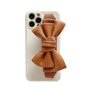 Leather Bow Phone Case for iPhone