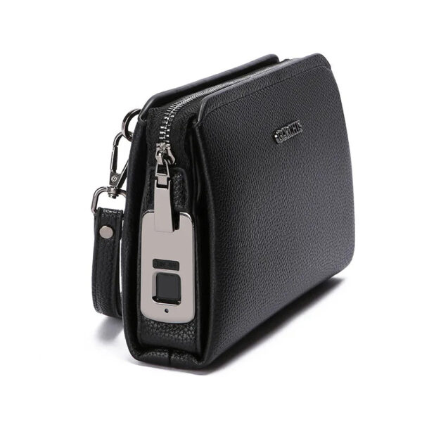 Men's Anti-Theft Fingerprint Lock Clutch Wallet