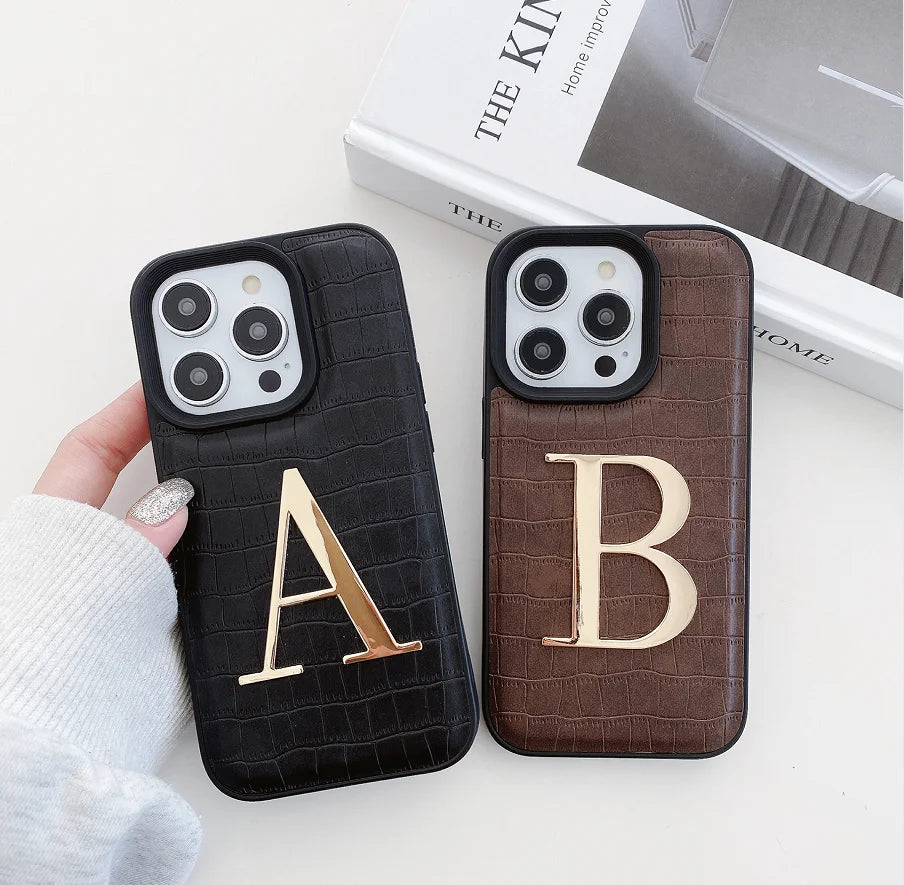 Crocodile Pattern Leather Phone Case for iPhone