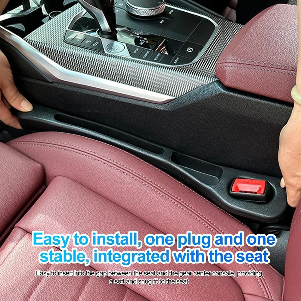 Car Seat Gap Filler – Leak-Proof Side Seam Plug Strip, Seatbelt Hole Drop Blocker Interior Kit - Image 2