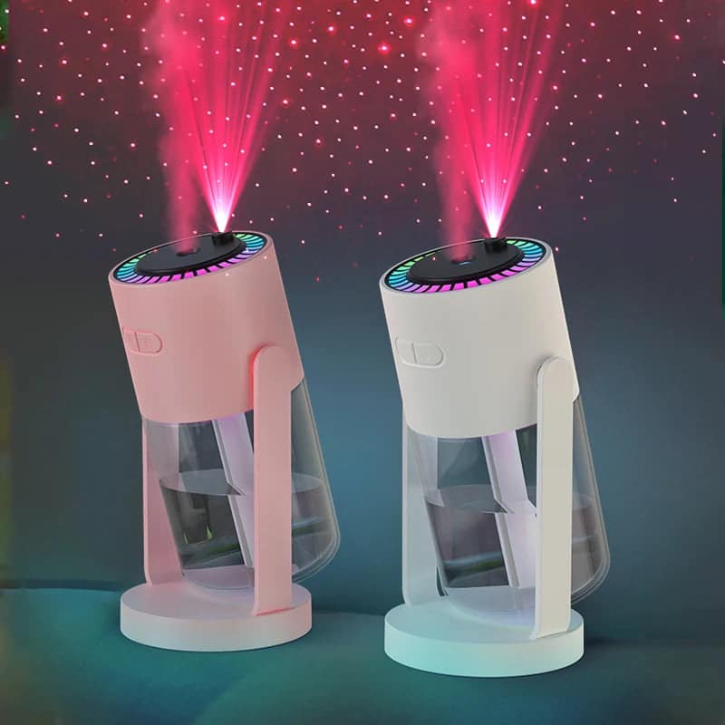Romantic Usb Mini Home Car Diffusers Rotate Shaking Ultrasonic Humidifier