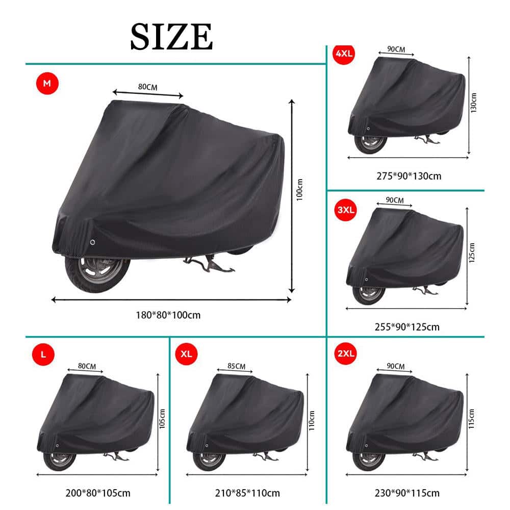 Universal Motorcycle Cover – Waterproof, Dustproof, and UV-Resistant Outdoor Full Body Protection - Image 3