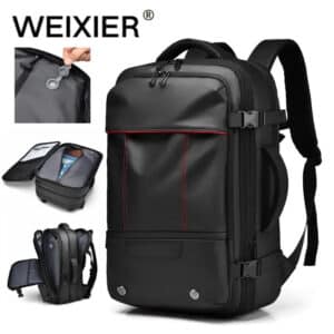 Men's Expandable Vacuum Backpack with Pump