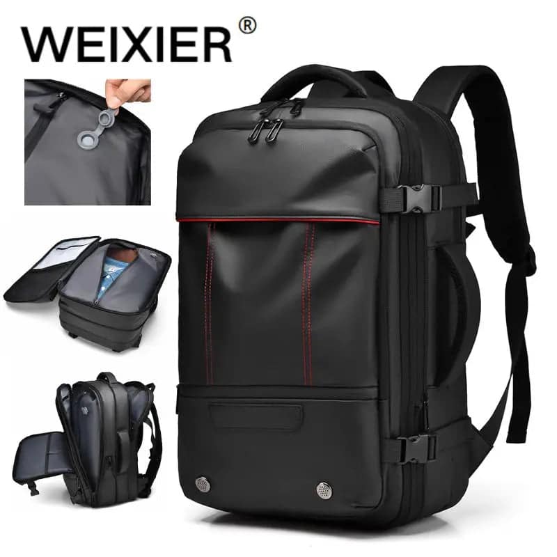 Men's Expandable Vacuum Backpack with Pump