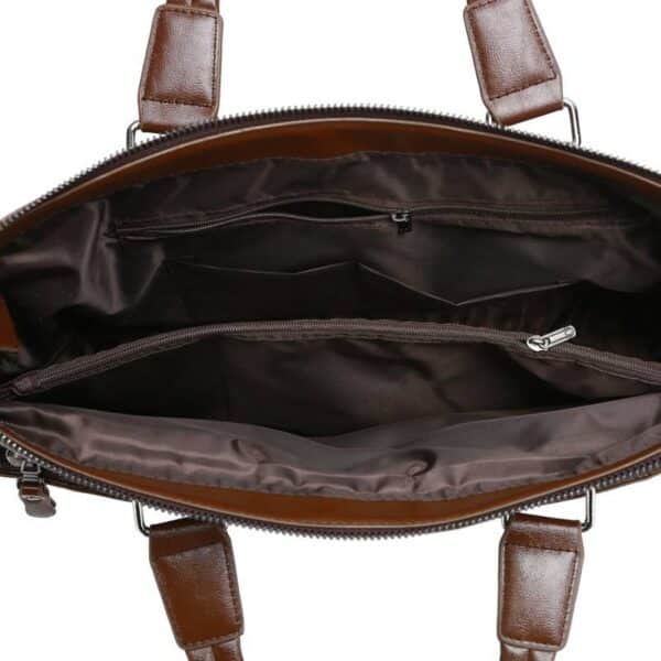 Men’s PU Leather Laptop Bag – Business Office Shoulder Briefcase & Handbag for Professionals - Image 4