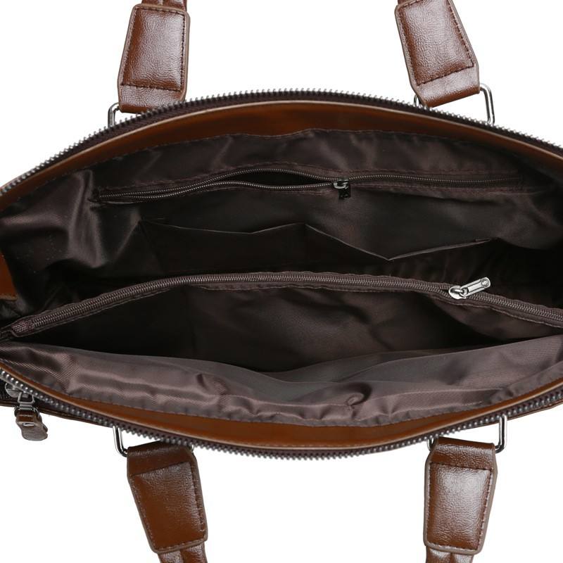 Men’s PU Leather Laptop Bag – Business Office Shoulder Briefcase & Handbag for Professionals - Image 4