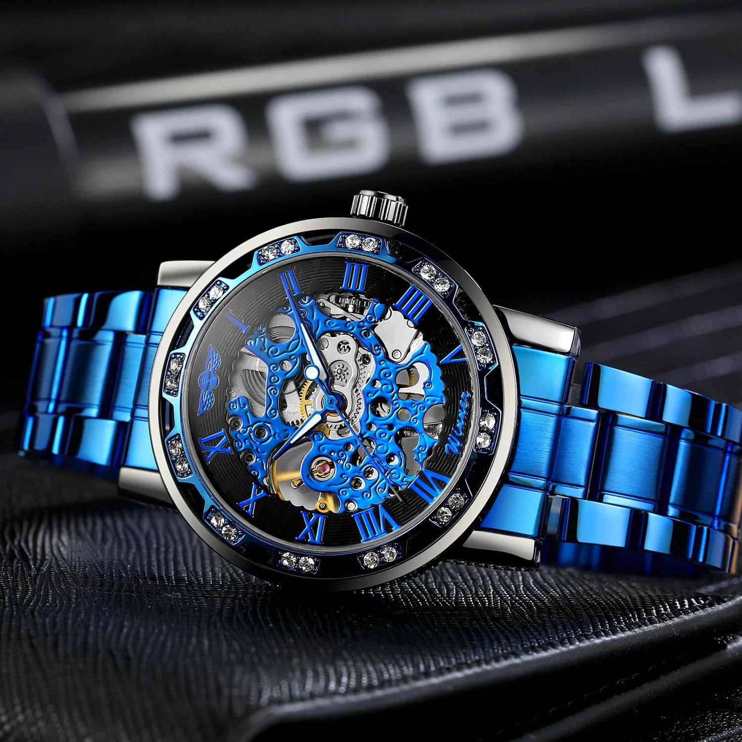 T-WINNER Skeleton Mechanical Men's Watch