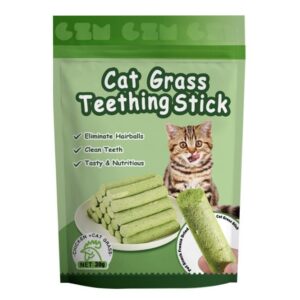 Natural Hairball Control Cat Treat – Cat Grass Stick with Gentle Formula