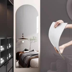Unbreakable Arch Acrylic Wall Mirror Sticker - Self-Adhesive, Waterproof
