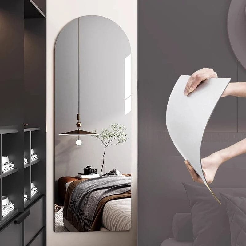Unbreakable Arch Acrylic Wall Mirror Sticker - Self-Adhesive, Waterproof
