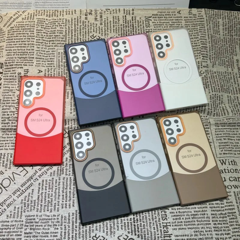 Samsung Magnetic Frosted Phone Case Anti-Fall Cover