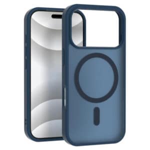 Ultra-Thin Frosted Magnetic iPhone Case – Skin-Feel Spray Cover with Metal Button for iPhone 17–13 Pro Max