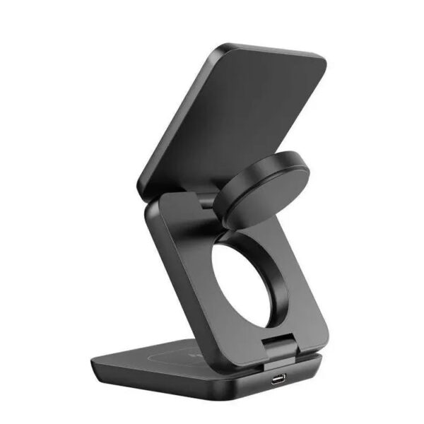 Foldable Magnetic Wireless Charger 3-in-1 Fast Charging Station for iPhone 12–16 Pro Max - Image 2