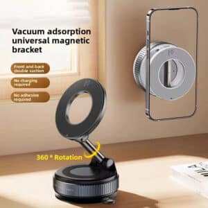 Magnetic Phone Holder for Desk, Wall, Car - Strong Alloy Suction Mount