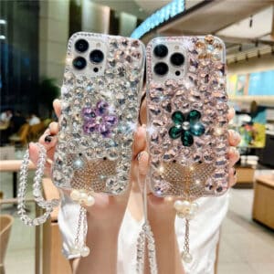 Rhinestone Chain Phone Case for iPhone