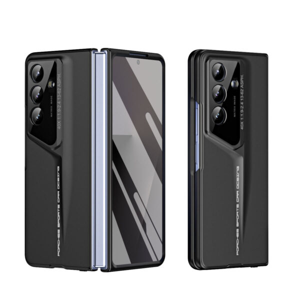Hinge Pen Slot Armor Case for Samsung Z Fold – 360° Shockproof Cover with Tempered Glass Full Screen Protector - Image 3