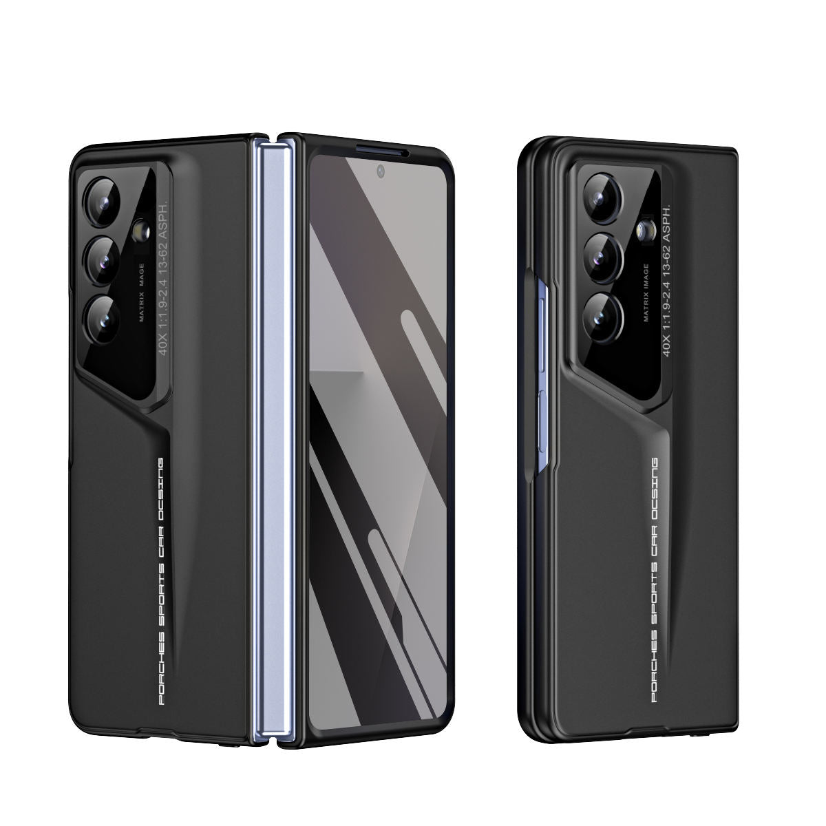 Hinge Pen Slot Armor Case for Samsung Z Fold – 360° Shockproof Cover with Tempered Glass Full Screen Protector - Image 3