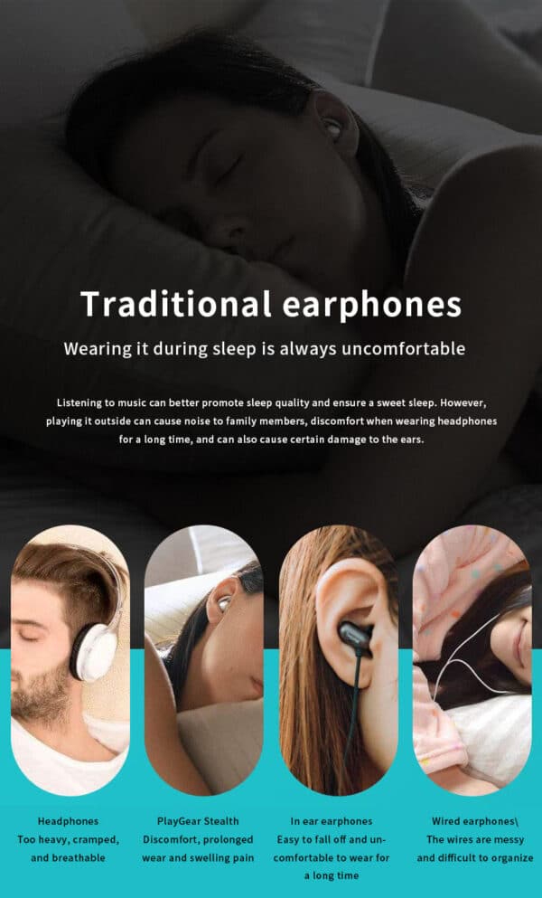 Xsleep Bone Conduction Speaker for Sleep – 3D Audio, Mini Wireless Design, Perfect for Bedtime - Image 4