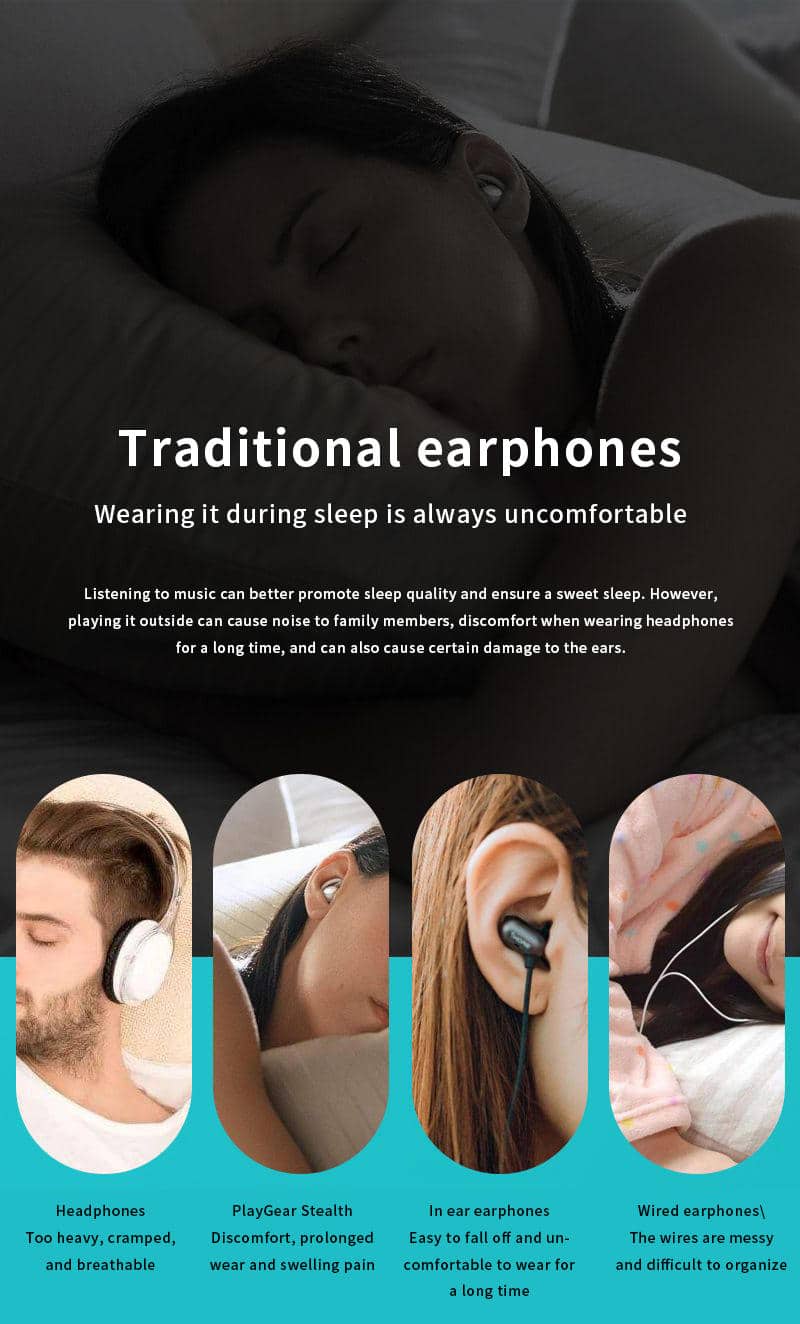 Xsleep Bone Conduction Speaker for Sleep – 3D Audio, Mini Wireless Design, Perfect for Bedtime - Image 4